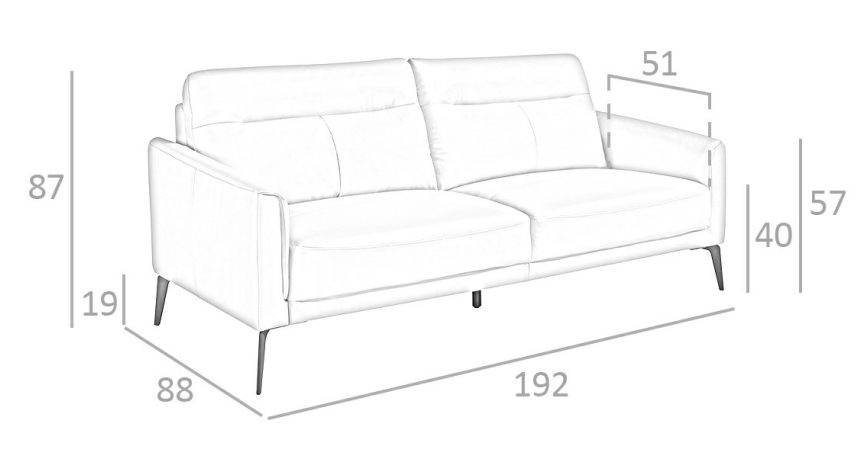 medidas sofa 6138
