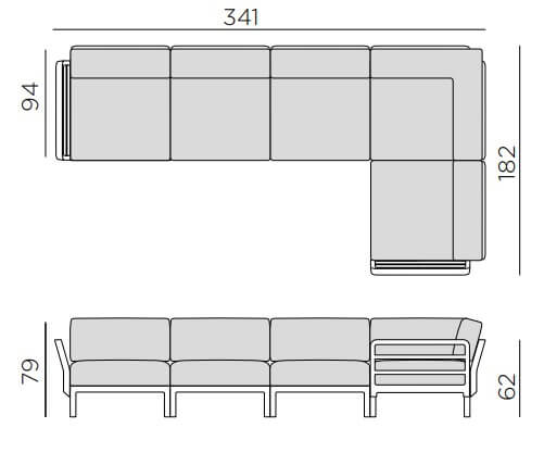 medidas sofa Maximo 5