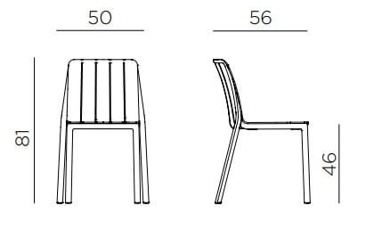 measurements of the Tiberina chair B