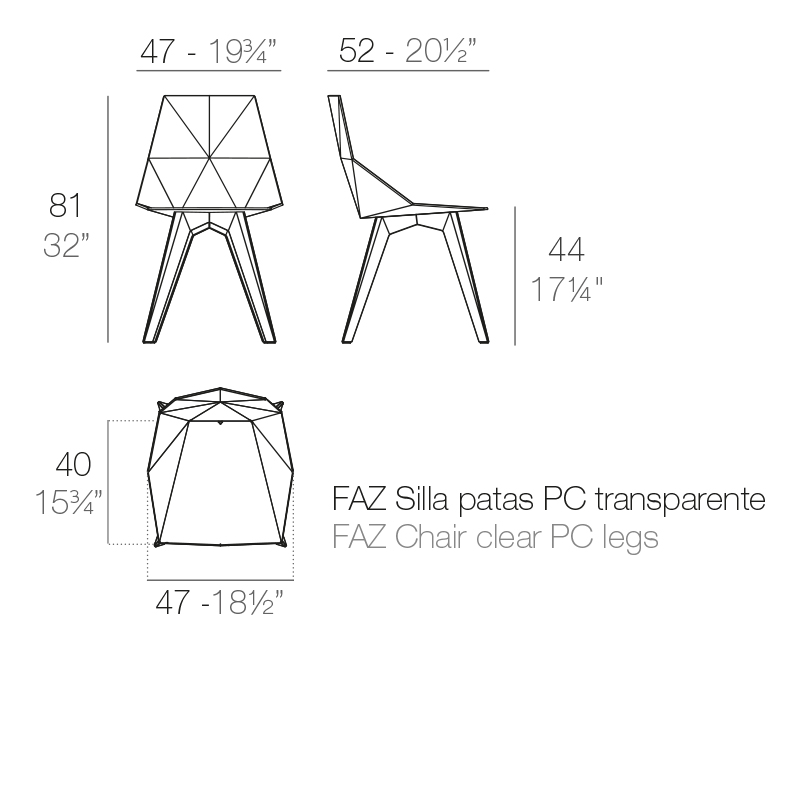 medidas Silla Faz